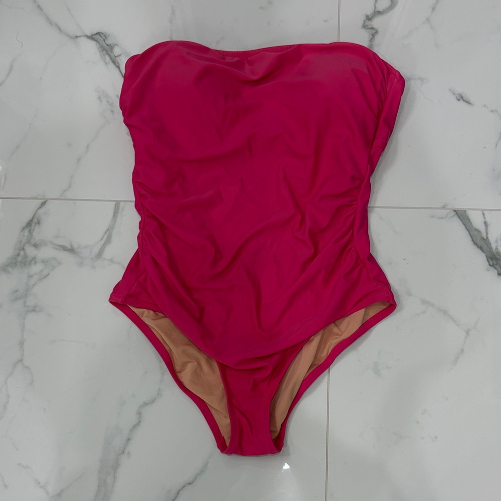 J. Crew Women's Hot Pink One Piece Swimsuit